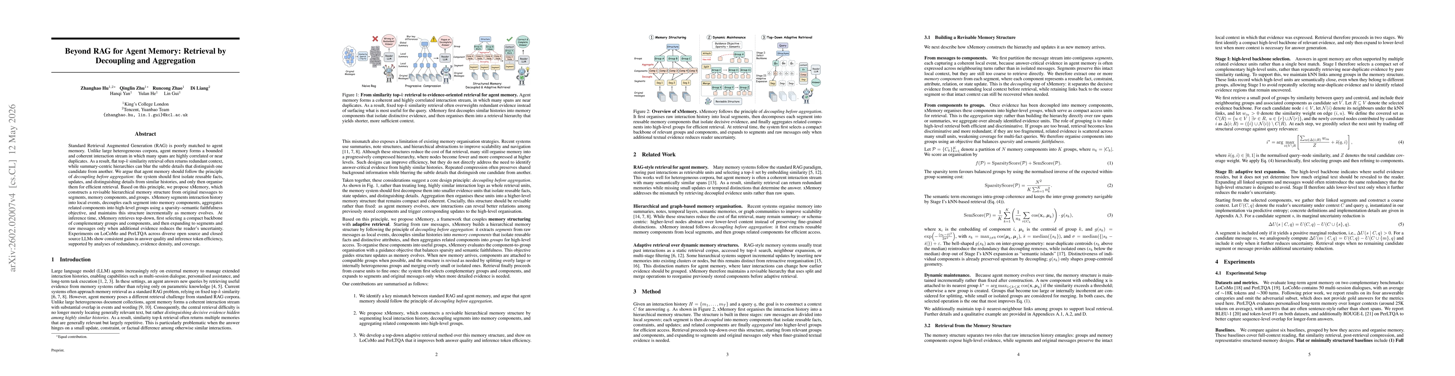 Thumbnail for Beyond RAG for Agent Memory: Retrieval by Decoupling and Aggregation