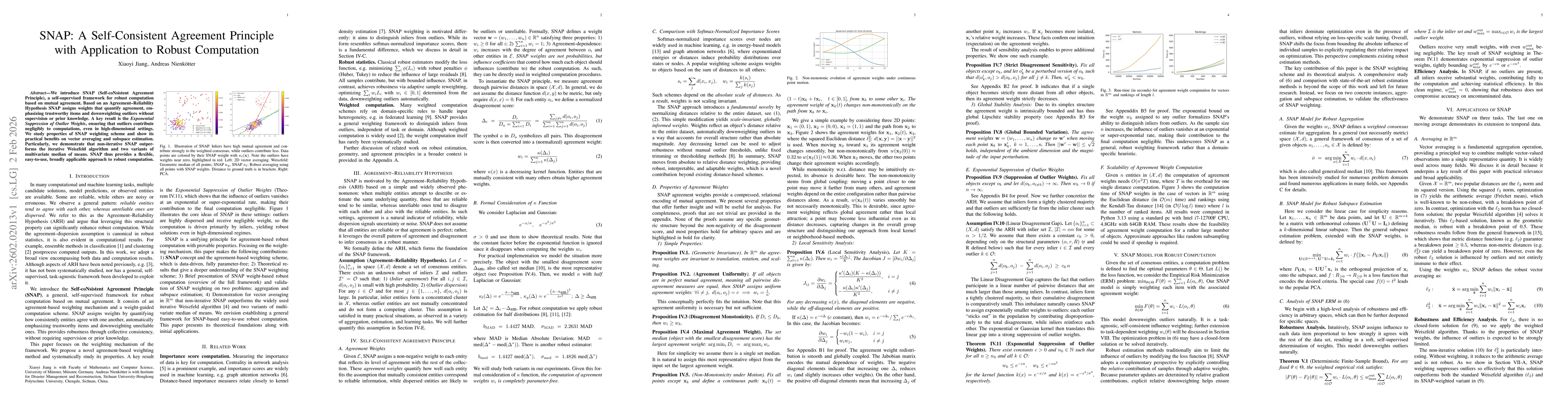 Thumbnail for SNAP: A Self-Consistent Agreement Principle with Application to Robust Computation