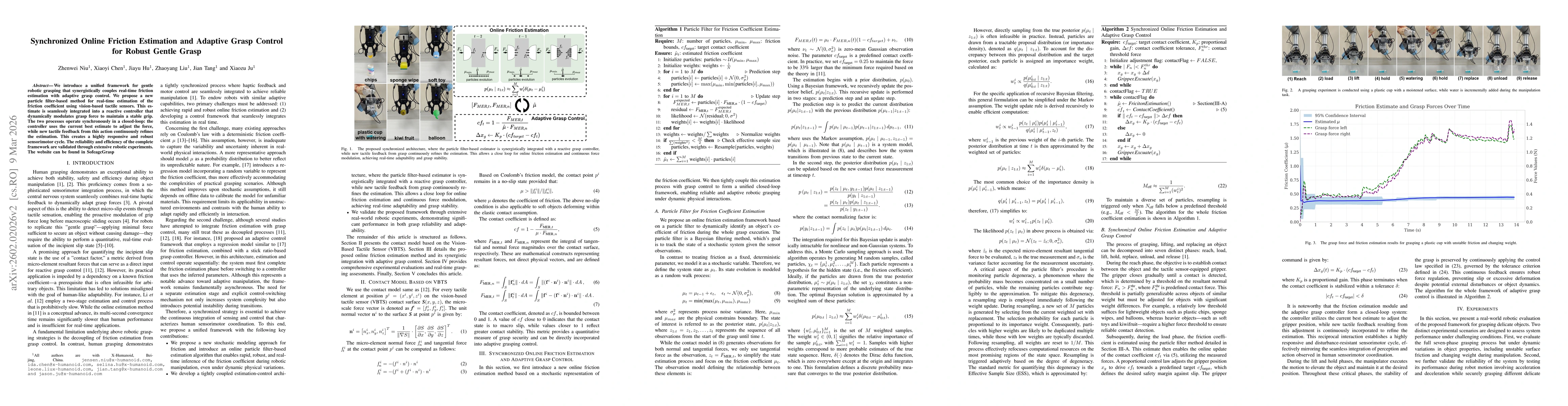 Thumbnail for Synchronized Online Friction Estimation and Adaptive Grasp Control for Robust Gentle Grasp