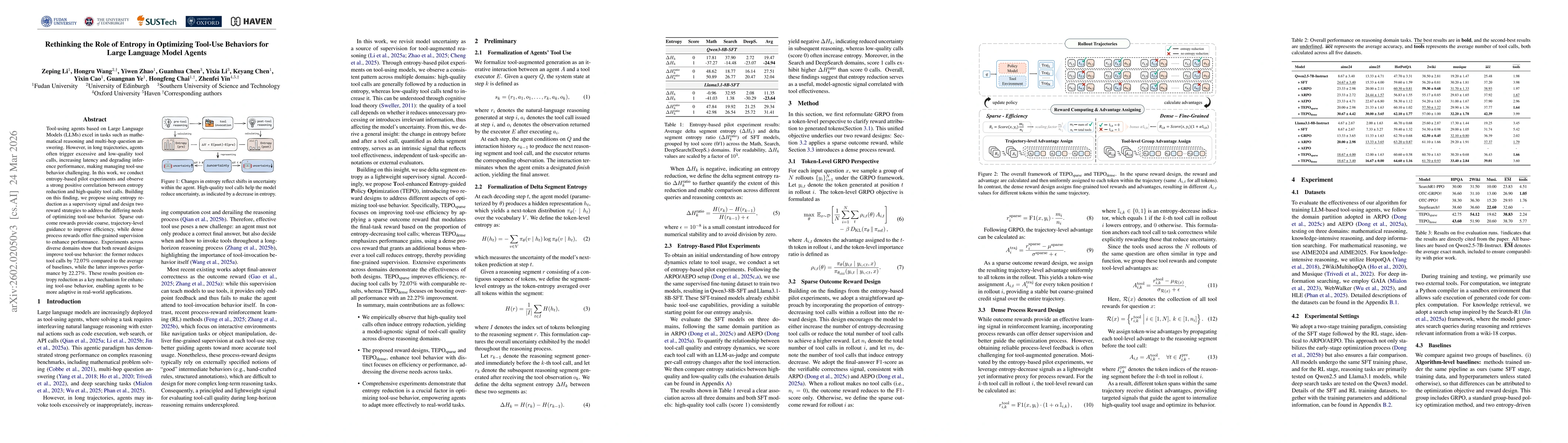 Thumbnail for Rethinking the Role of Entropy in Optimizing Tool-Use Behaviors for Large Language Model Agents