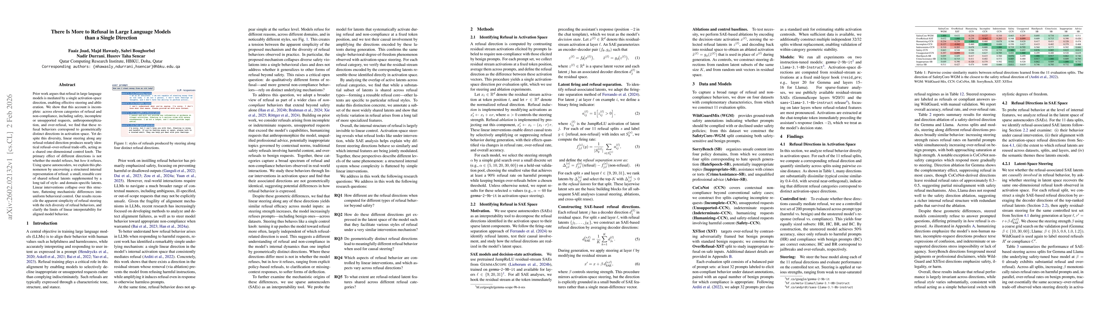 Thumbnail for There Is More to Refusal in Large Language Models than a Single Direction