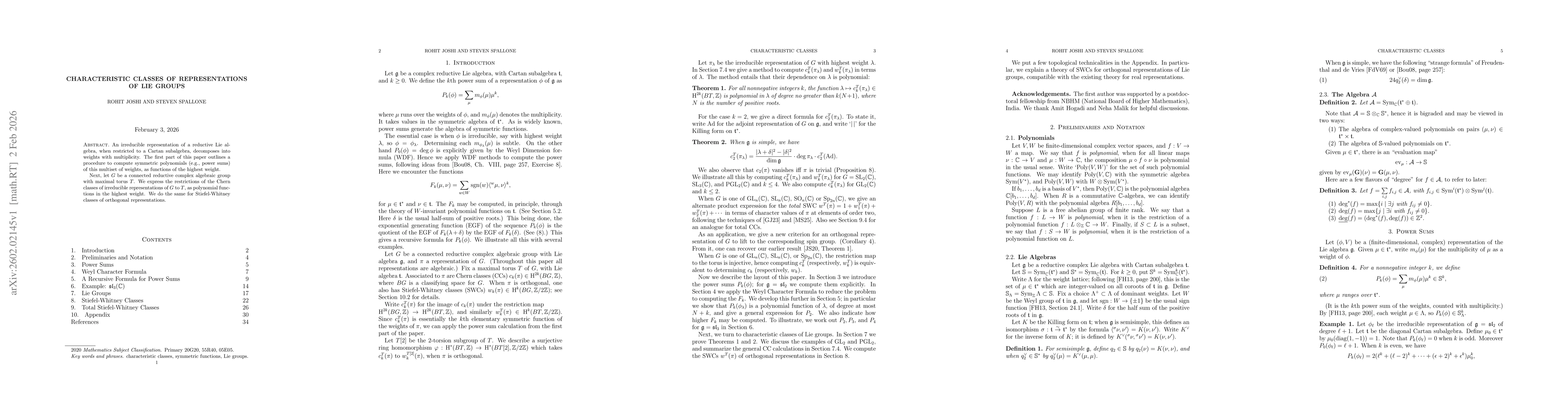 Thumbnail for Characteristic Classes Of Representations Of Lie Groups