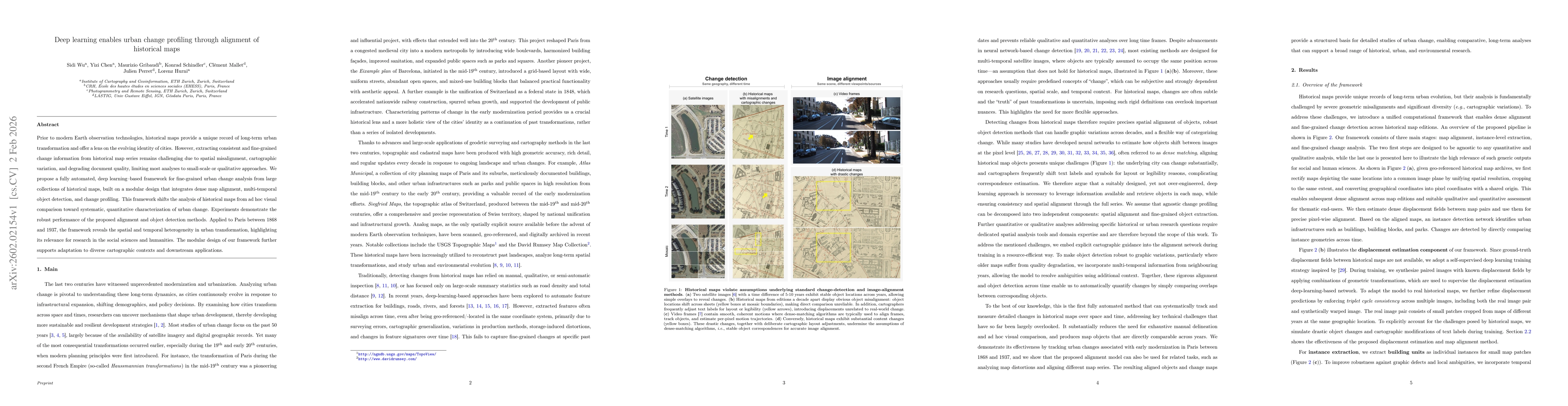 Thumbnail for Deep learning enables urban change profiling through alignment of historical maps