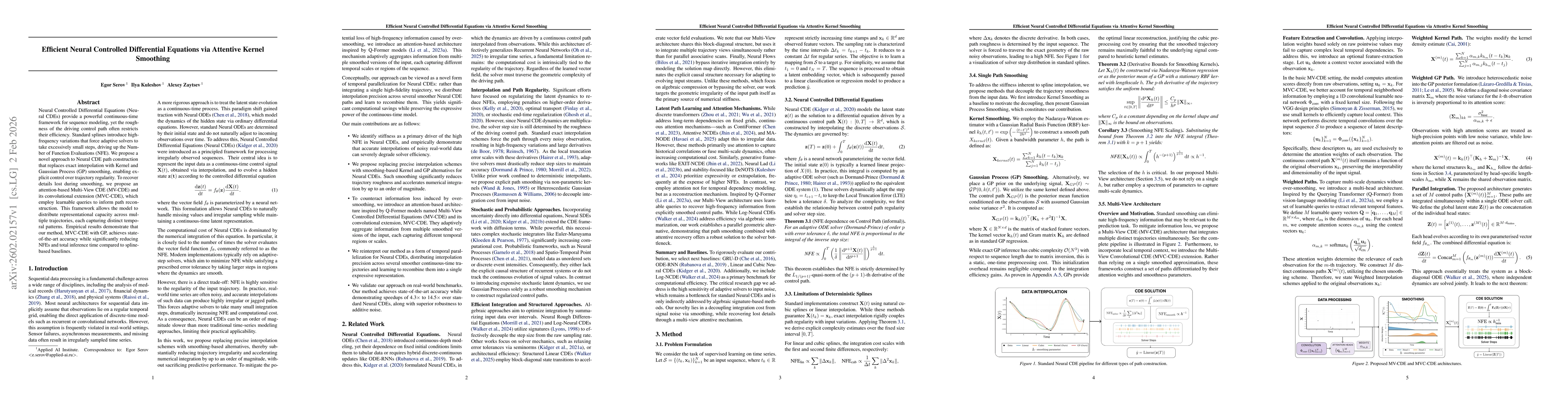 Thumbnail for Efficient Neural Controlled Differential Equations via Attentive Kernel Smoothing