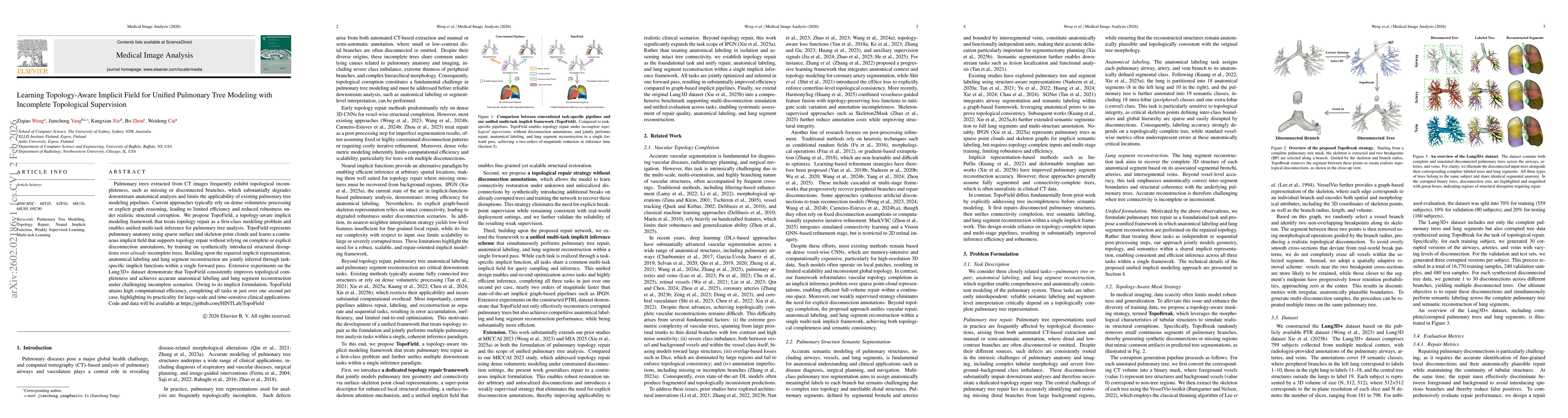Thumbnail for Learning Topology-Aware Implicit Field for Unified Pulmonary Tree Modeling with Incomplete Topological Supervision