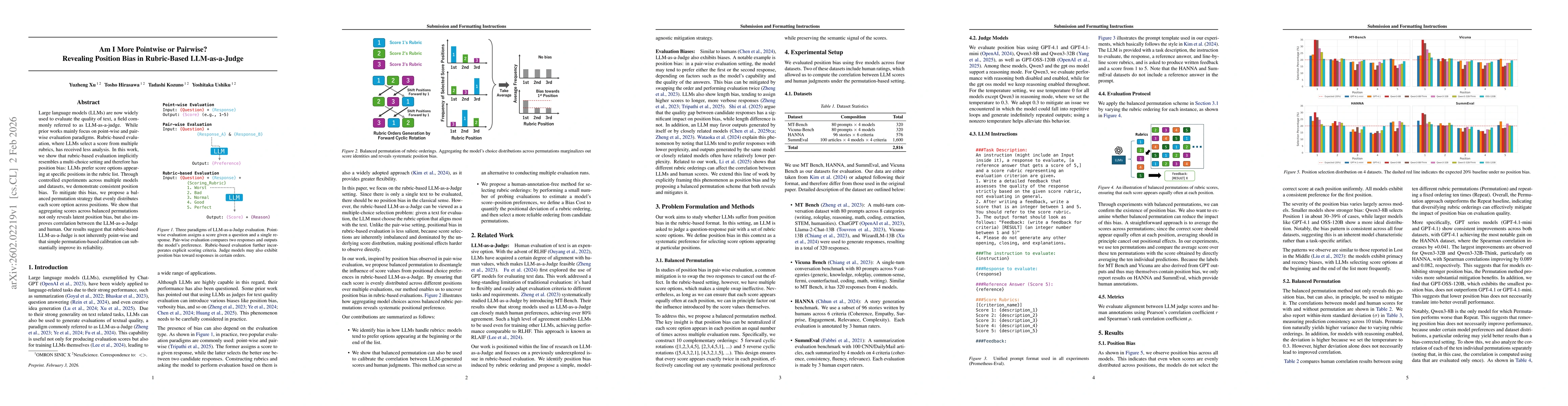 Thumbnail for Am I More Pointwise or Pairwise? Revealing Position Bias in Rubric-Based LLM-as-a-Judge