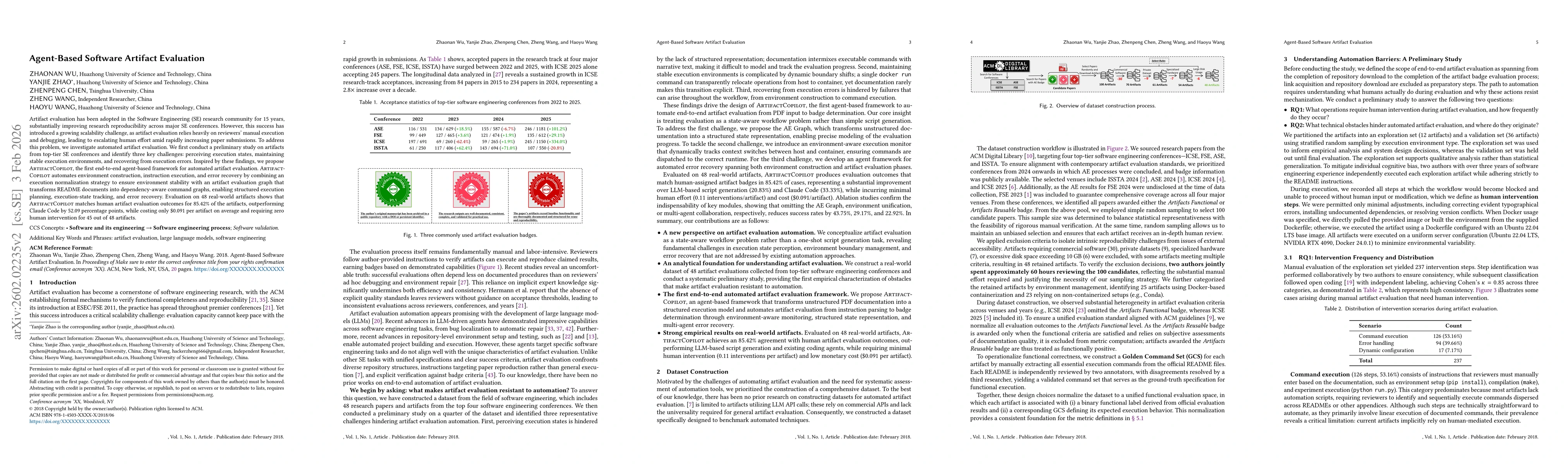 Thumbnail for Agent-Based Software Artifact Evaluation