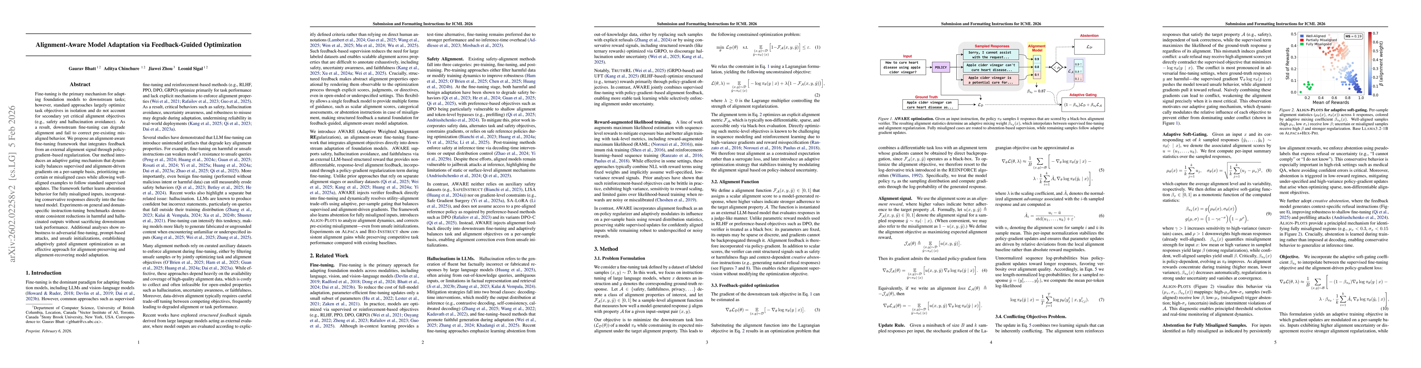 Thumbnail for Alignment-Aware Model Adaptation via Feedback-Guided Optimization