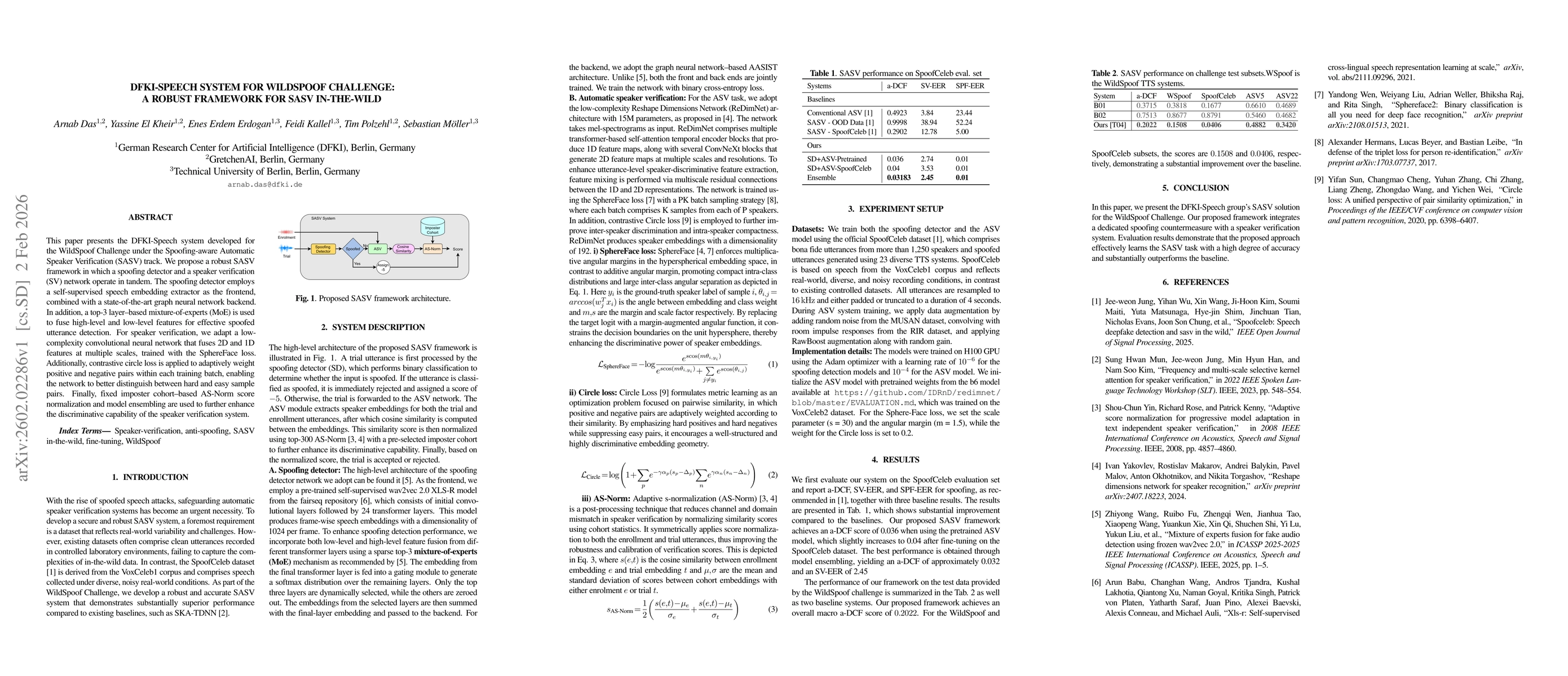 Thumbnail for DFKI-Speech System for WildSpoof Challenge: A robust framework for SASV In-the-Wild
