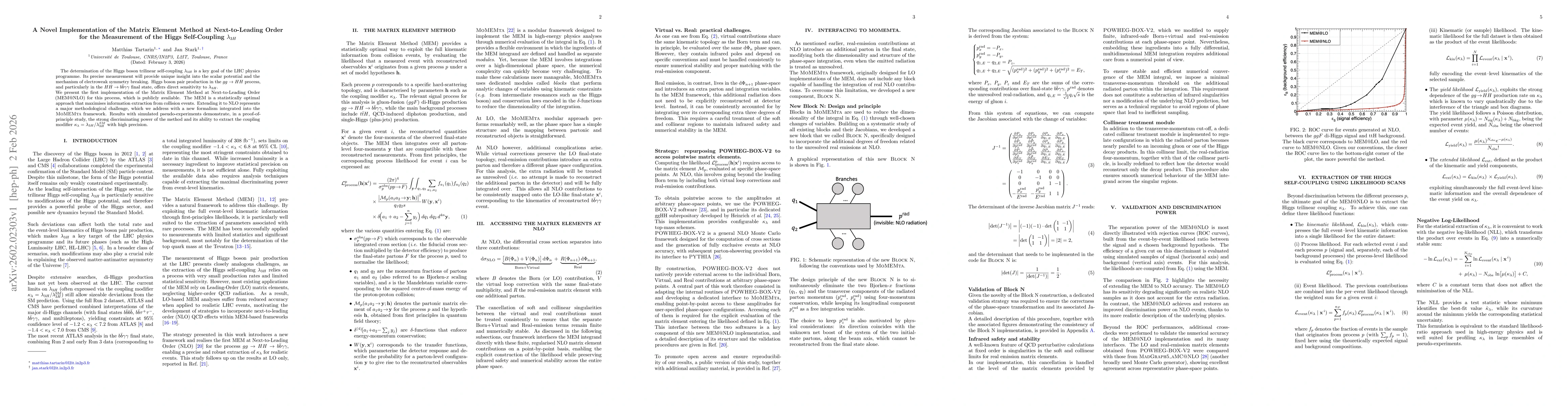 Thumbnail for A Novel Implementation of the Matrix Element Method at Next-to-Leading Order for the Measurement of the Higgs Self-Coupling $λ_{3H}$