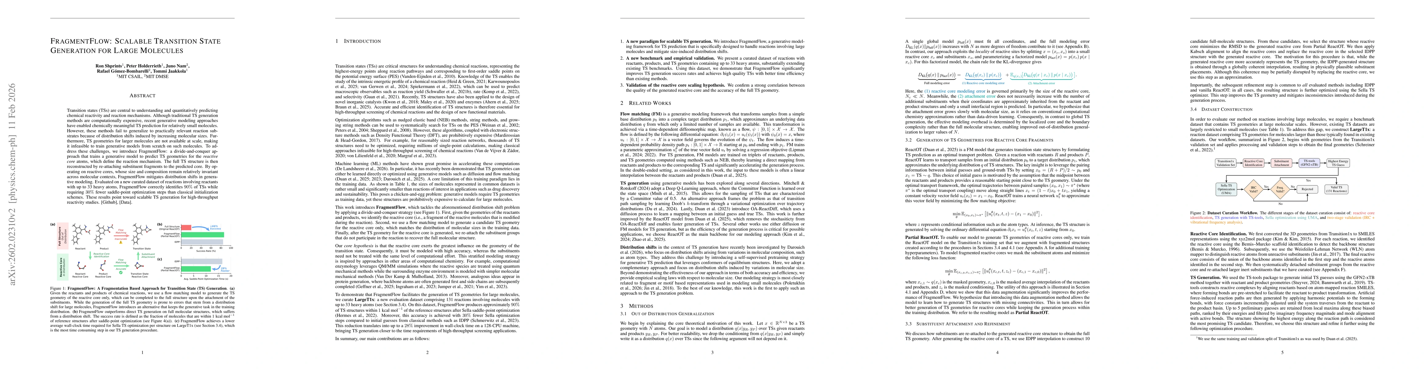 Thumbnail for FragmentFlow: Scalable Transition State Generation for Large Molecules