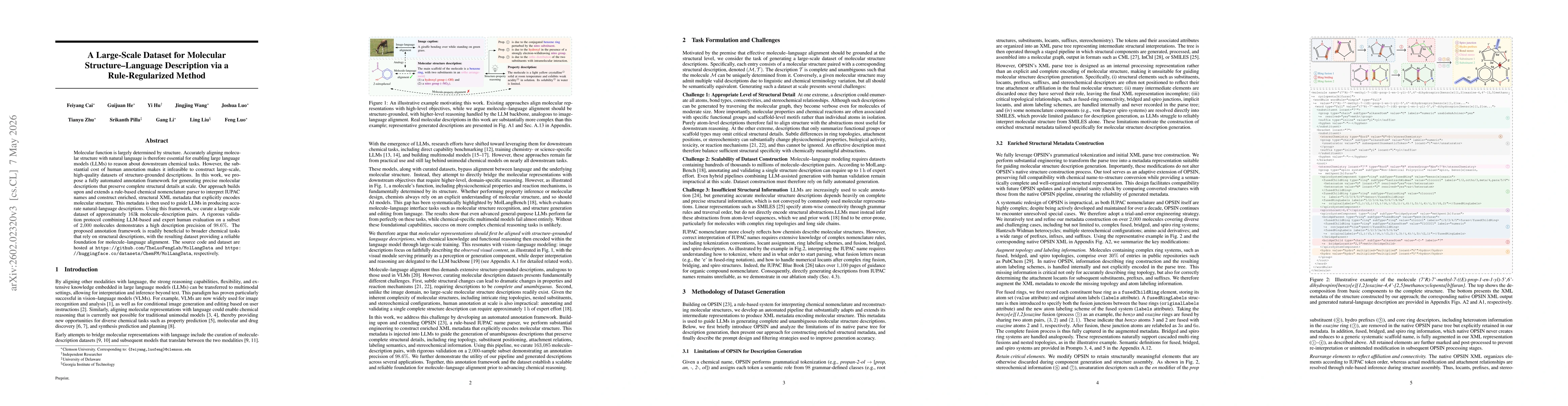 Thumbnail for A Large-Scale Dataset for Molecular Structure-Language Description via a Rule-Regularized Method