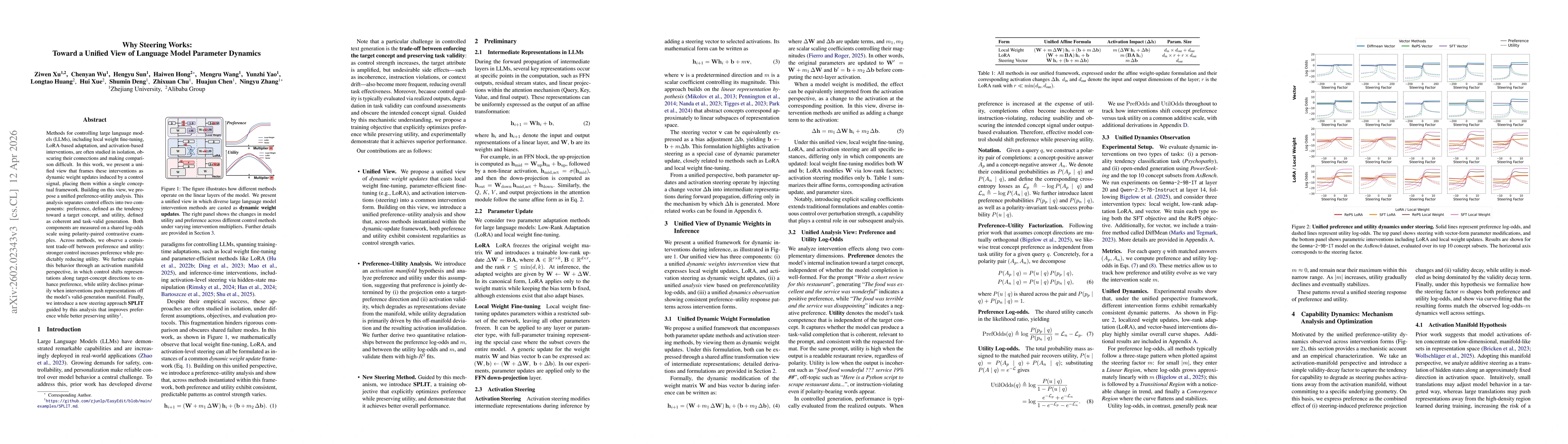 Thumbnail for Why Steering Works: Toward a Unified View of Language Model Parameter Dynamics