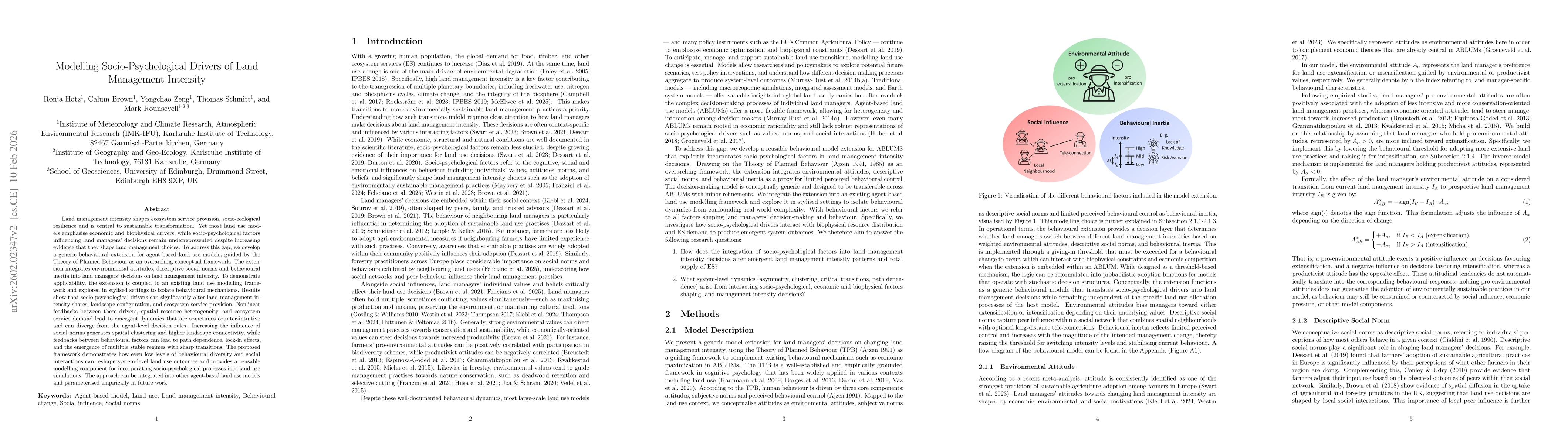 Thumbnail for Modelling Socio-Psychological Drivers of Land Management Intensity