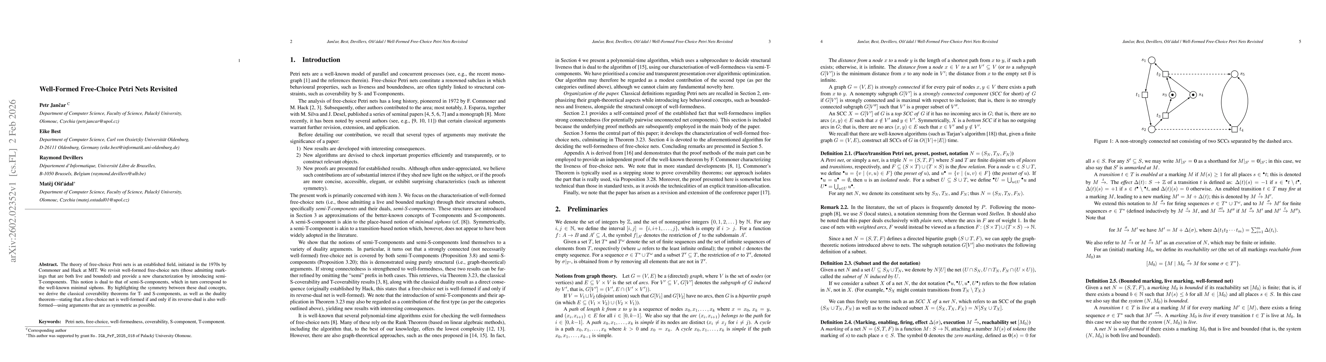 Thumbnail for Well-Formed Free-Choice Petri Nets Revisited