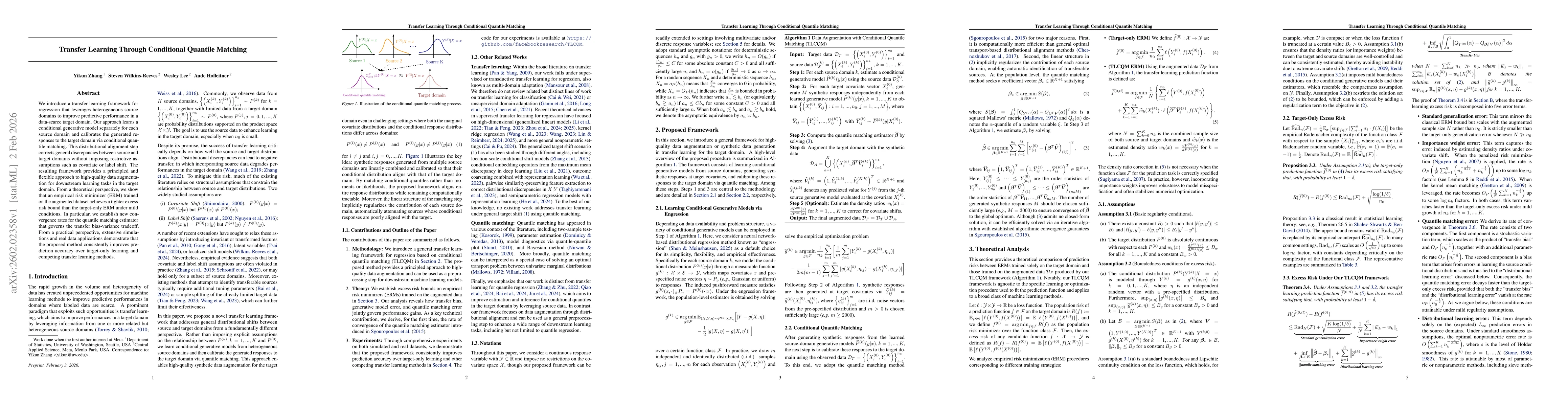 Thumbnail for Transfer Learning Through Conditional Quantile Matching