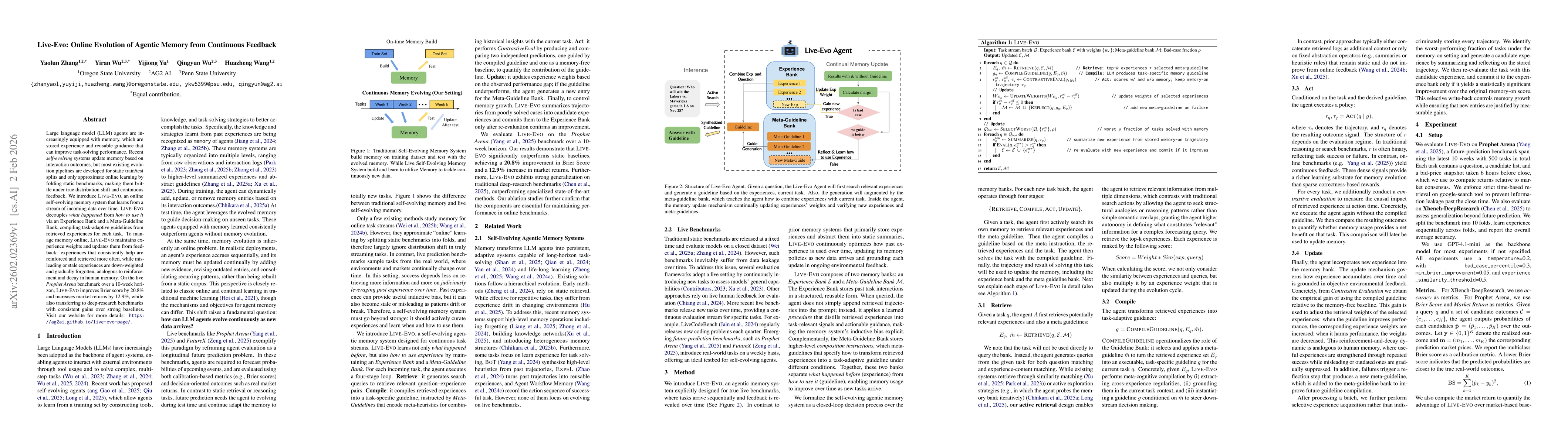 Thumbnail for Live-Evo: Online Evolution of Agentic Memory from Continuous Feedback