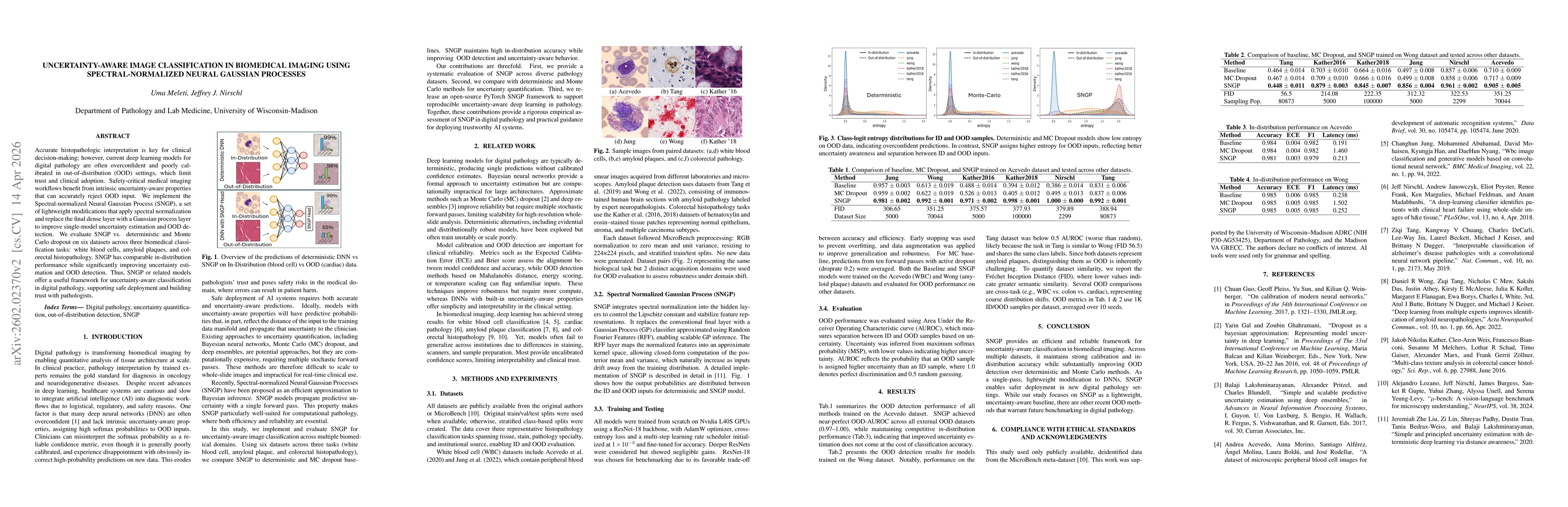 Thumbnail for Uncertainty-Aware Image Classification In Biomedical Imaging Using Spectral-normalized Neural Gaussian Processes