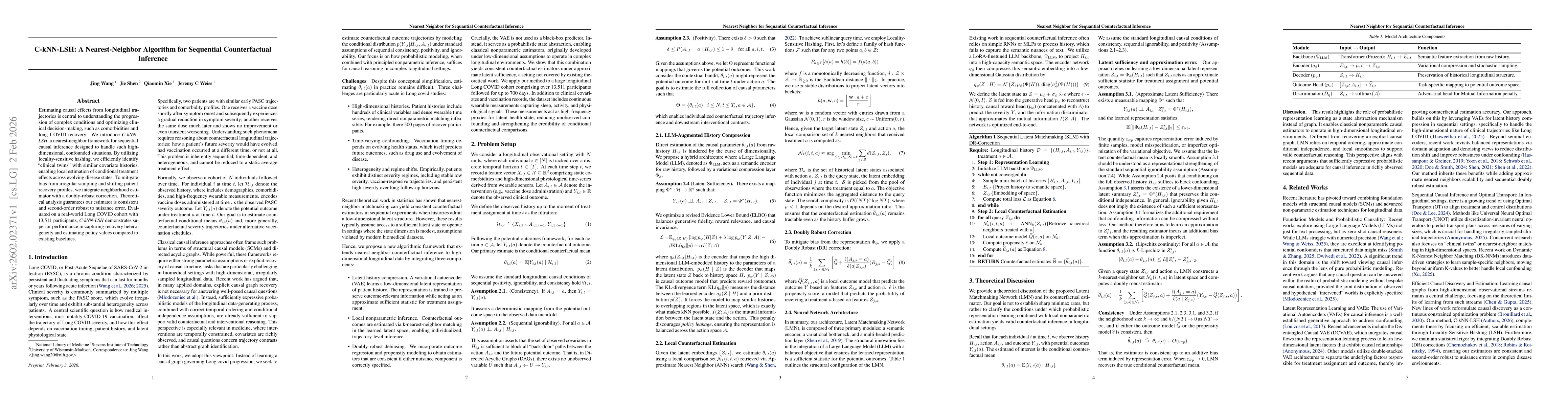 Thumbnail for C-kNN-LSH: A Nearest-Neighbor Algorithm for Sequential Counterfactual Inference