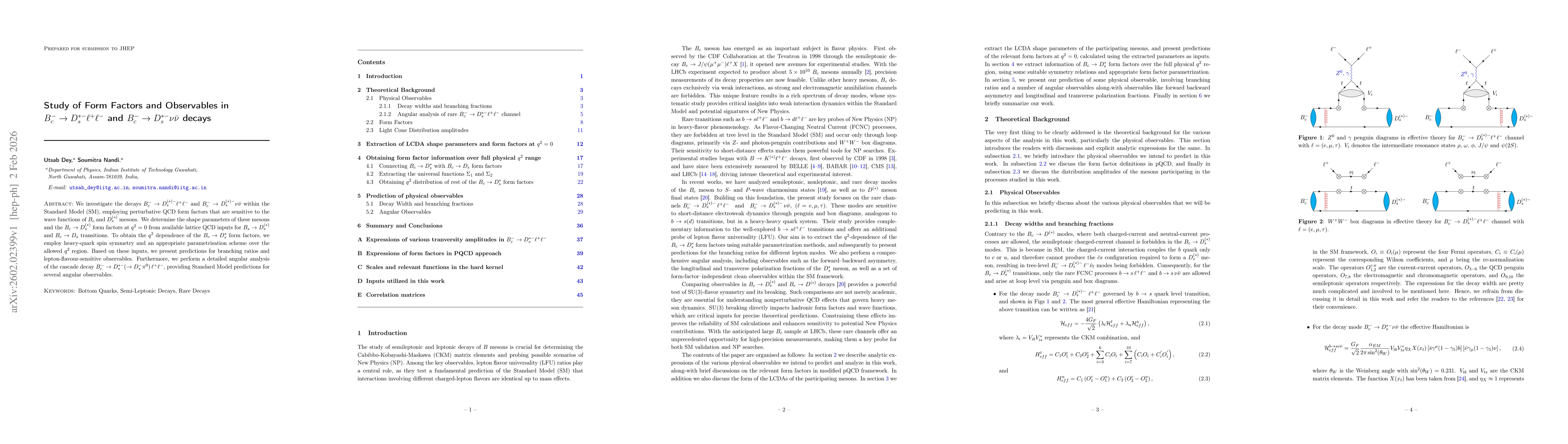Thumbnail for Study of Form Factors and Observables in $B_c^- \rightarrow D_{s}^{*-}\ell^+\ell^-$ and $B_c^- \rightarrow D_{s}^{*-}ν\barν$ decays