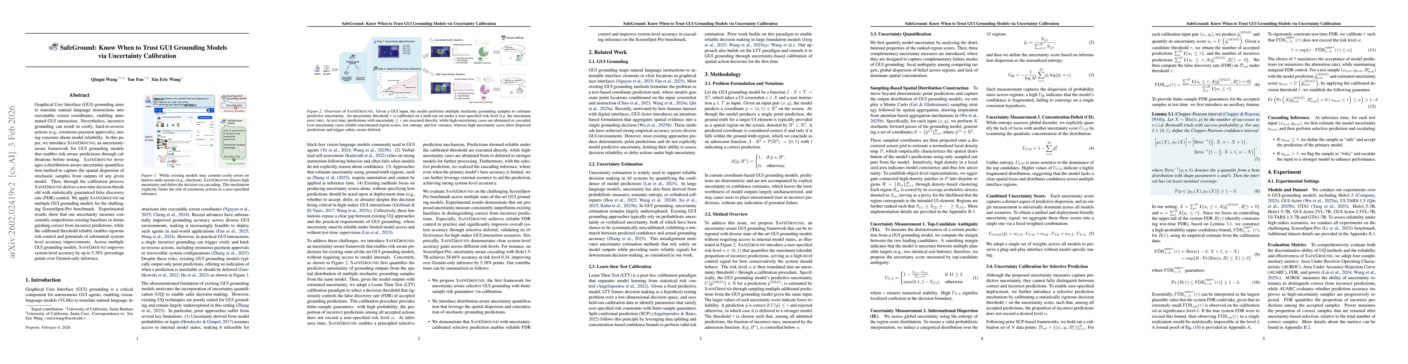 Thumbnail for SafeGround: Know When to Trust GUI Grounding Models via Uncertainty Calibration