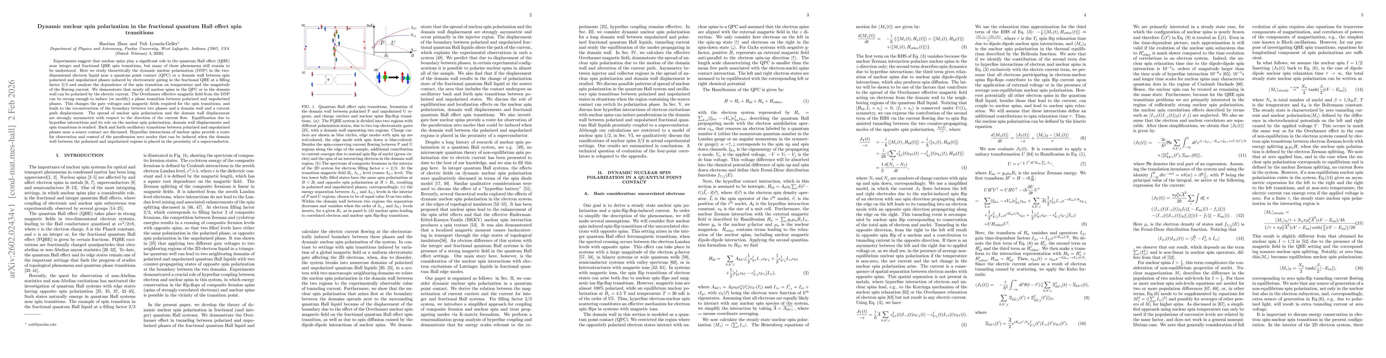 Thumbnail for Dynamic nuclear spin polarization in the fractional quantum Hall effect spin transitions