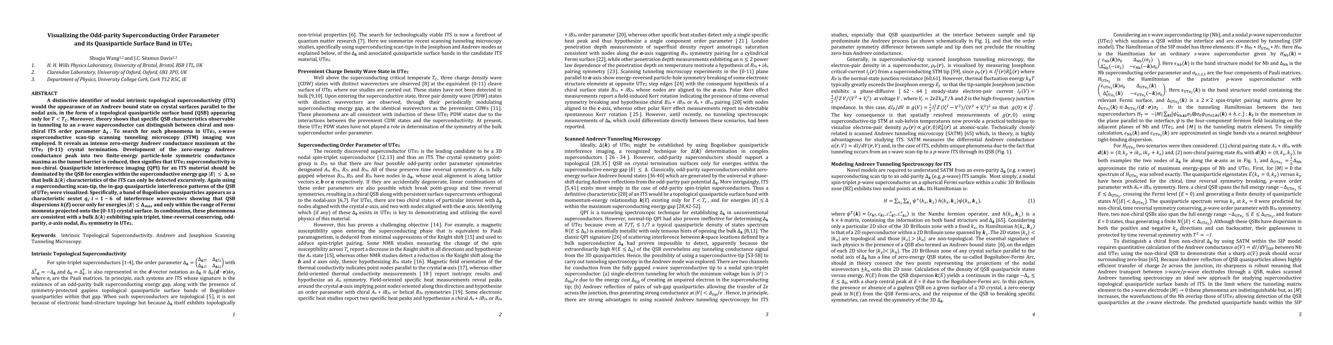 Thumbnail for Visualizing the Odd-parity Superconducting Order Parameter and its Quasiparticle Surface Band in UTe2