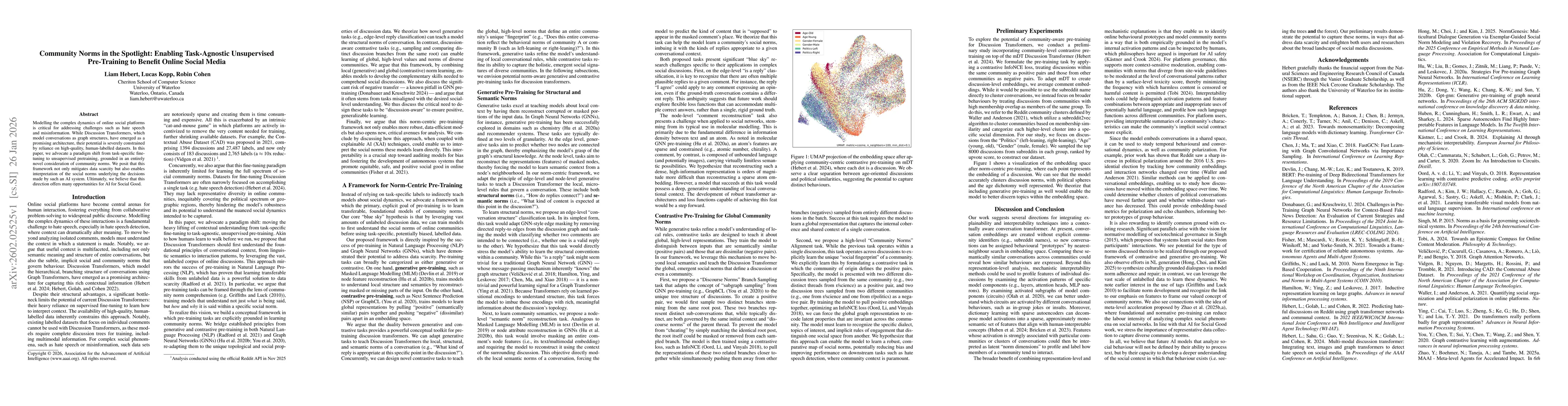 Thumbnail for Community Norms in the Spotlight: Enabling Task-Agnostic Unsupervised Pre-Training to Benefit Online Social Media