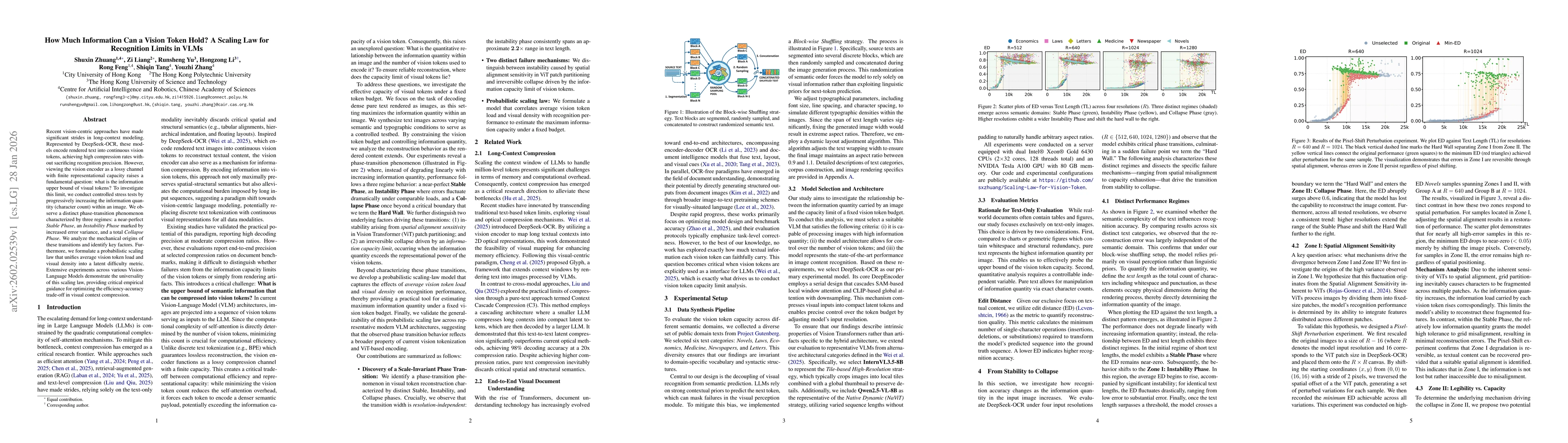 Thumbnail for How Much Information Can a Vision Token Hold? A Scaling Law for Recognition Limits in VLMs