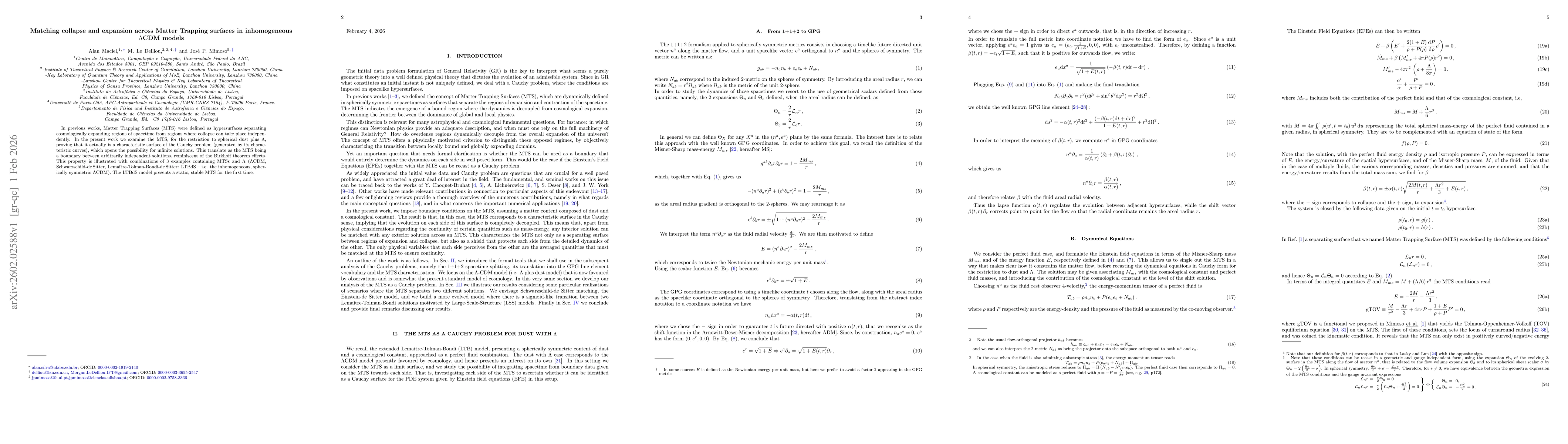 Thumbnail for Matching collapse and expansion across Matter Trapping surfaces in inhomogeneous $Λ$CDM models
