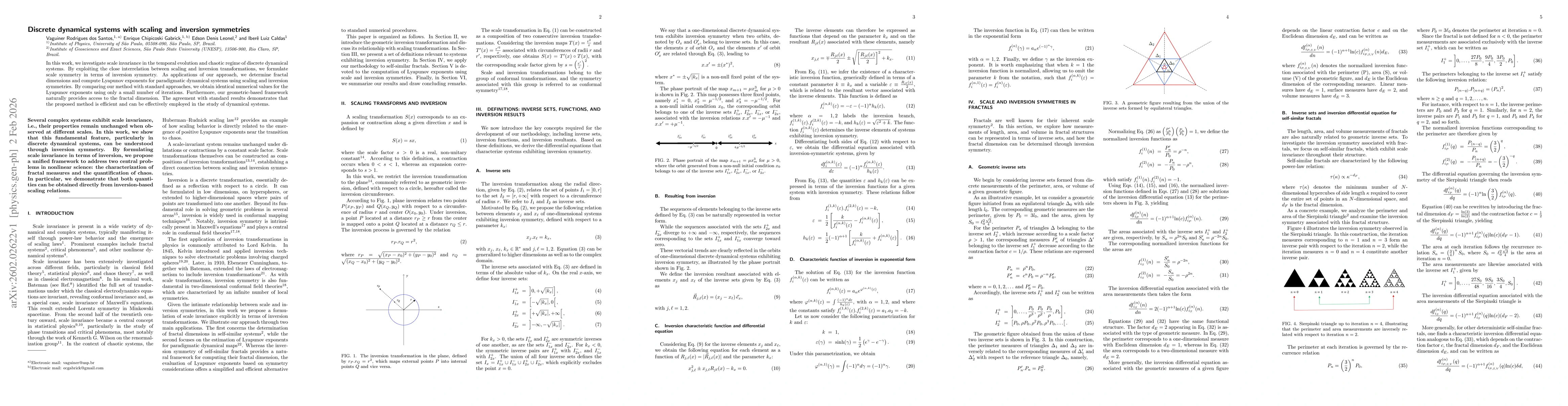 Thumbnail for Discrete dynamical systems with scaling and inversion symmetries