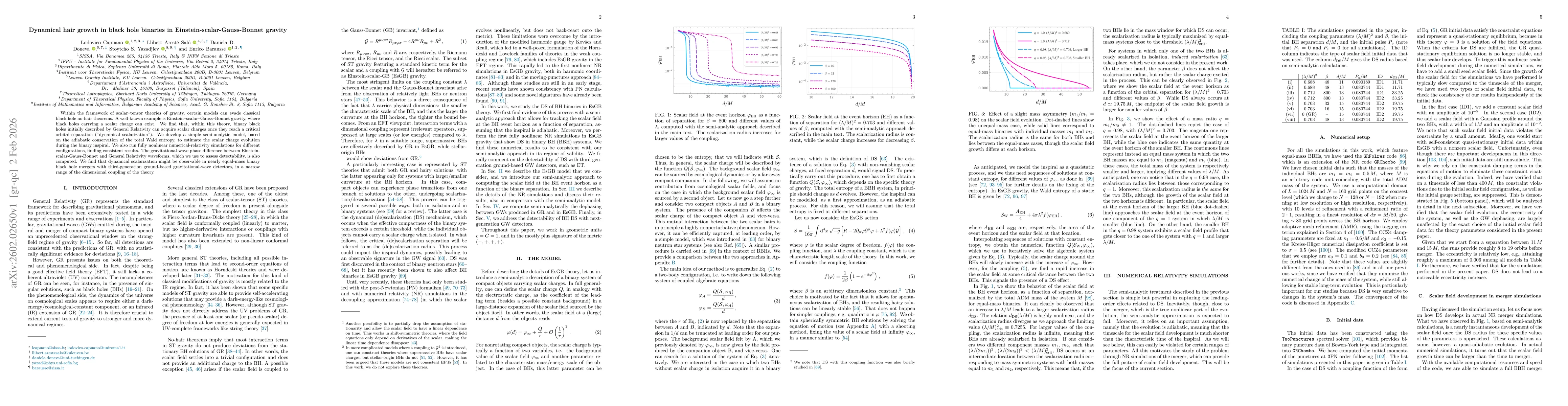 Thumbnail for Dynamical hair growth in black hole binaries in Einstein-scalar-Gauss-Bonnet gravity
