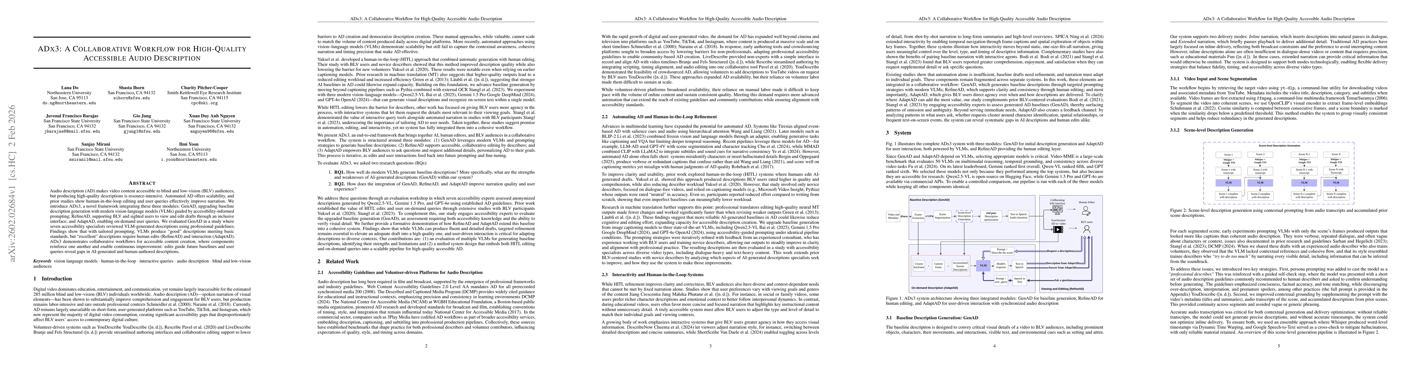 Thumbnail for ADx3: A Collaborative Workflow for High-Quality Accessible Audio Description