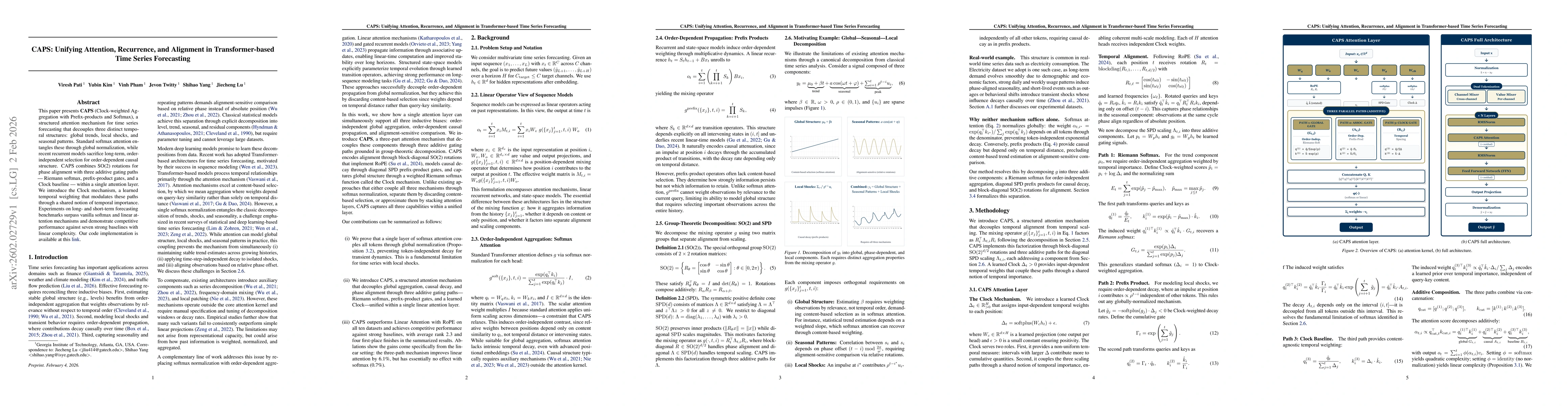 Thumbnail for CAPS: Unifying Attention, Recurrence, and Alignment in Transformer-based Time Series Forecasting