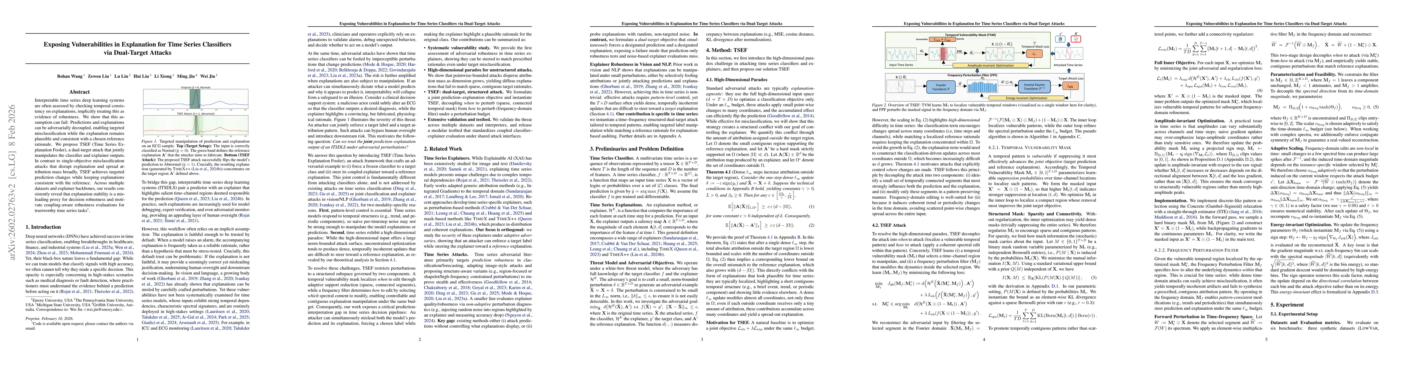 Thumbnail for Exposing Vulnerabilities in Explanation for Time Series Classifiers via Dual-Target Attacks