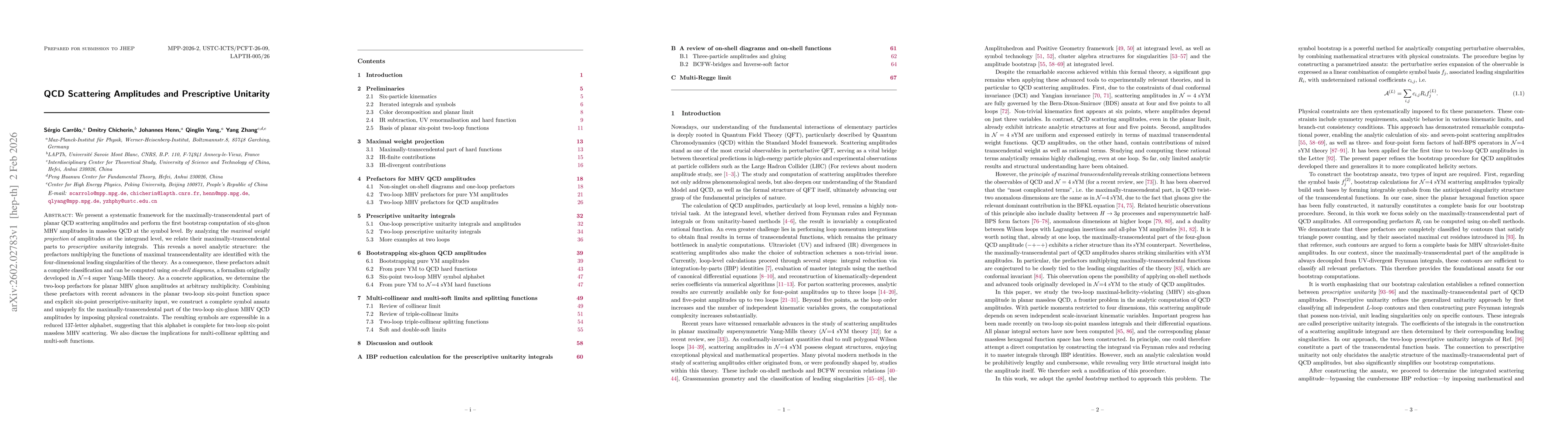 Thumbnail for QCD Scattering Amplitudes and Prescriptive Unitarity