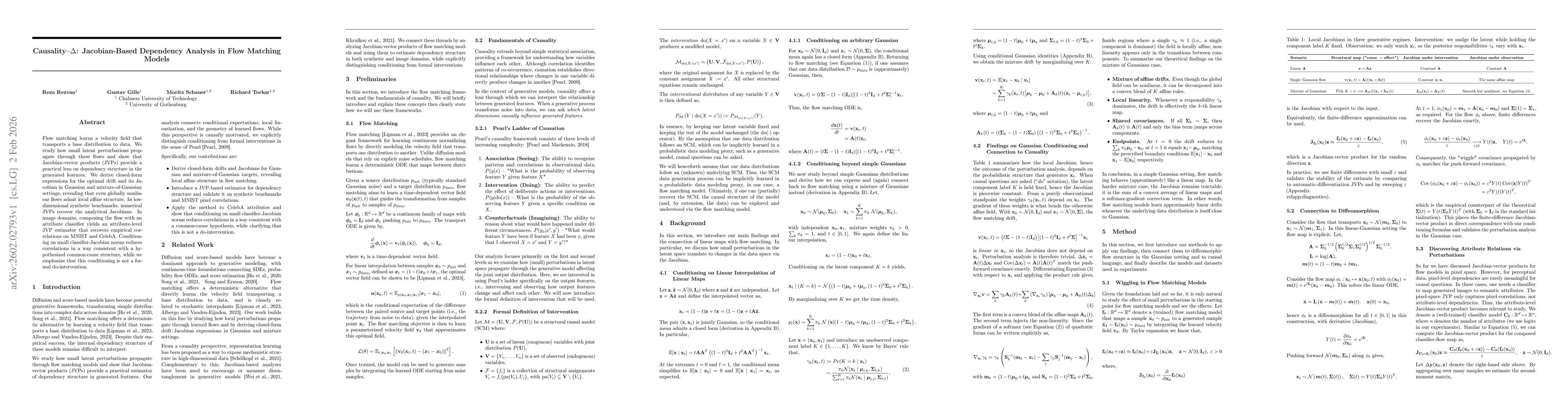Thumbnail for Causality--Δ: Jacobian-Based Dependency Analysis in Flow Matching Models