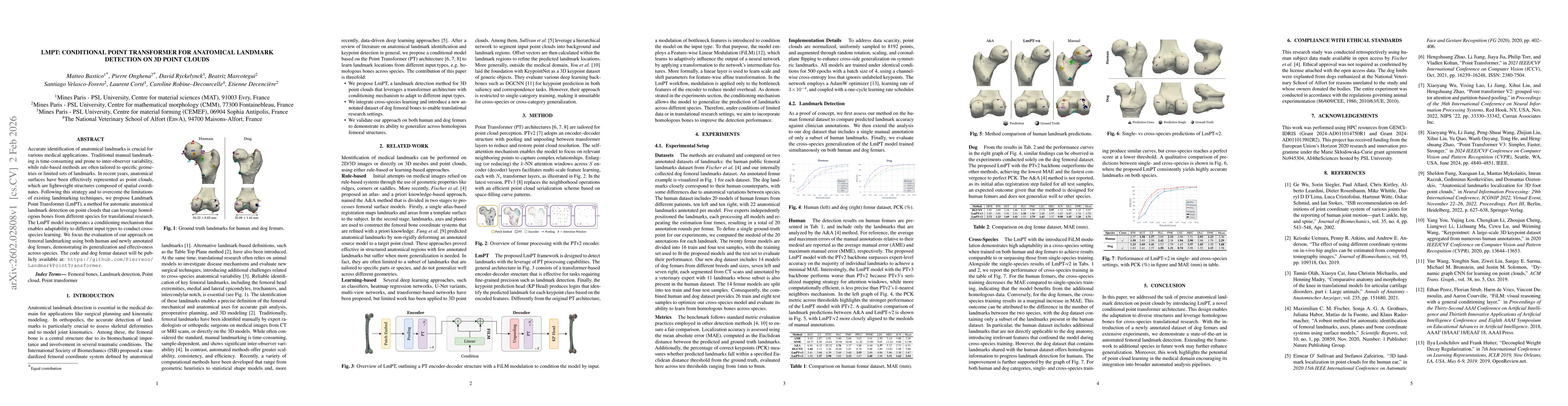 Thumbnail for LmPT: Conditional Point Transformer for Anatomical Landmark Detection on 3D Point Clouds
