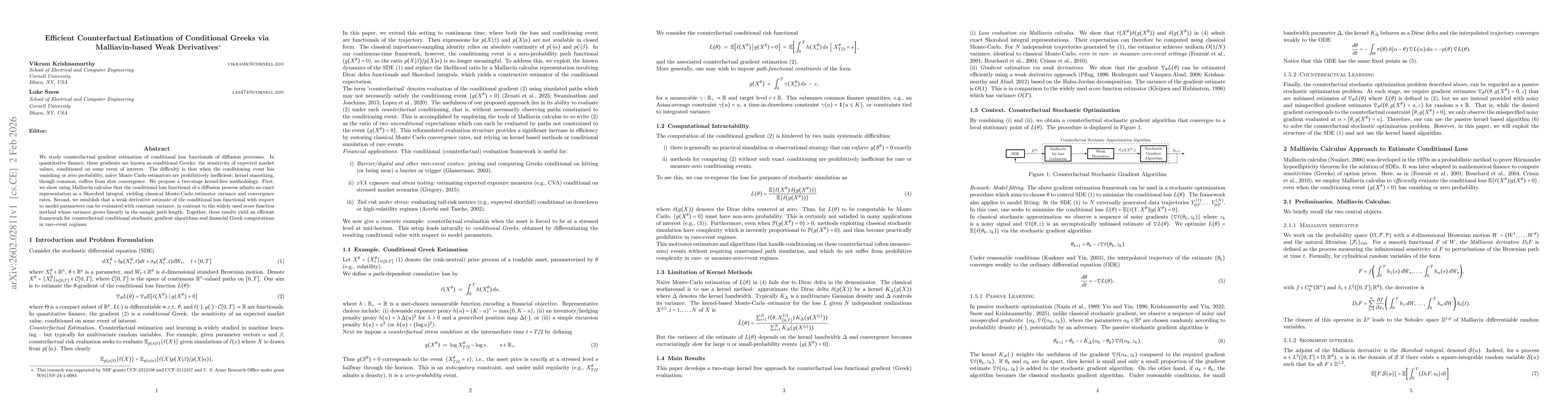 Thumbnail for Efficient Counterfactual Estimation of Conditional Greeks via Malliavin-based Weak Derivatives