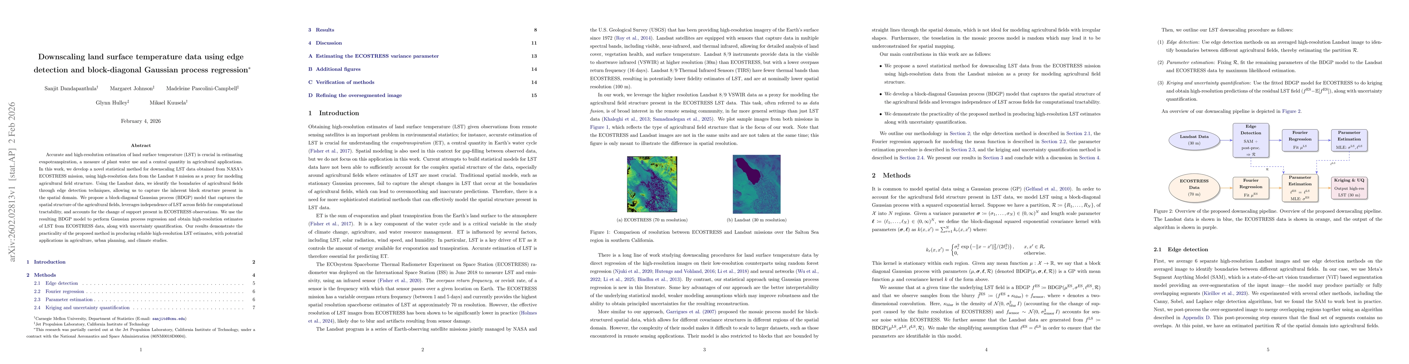 Thumbnail for Downscaling land surface temperature data using edge detection and block-diagonal Gaussian process regression