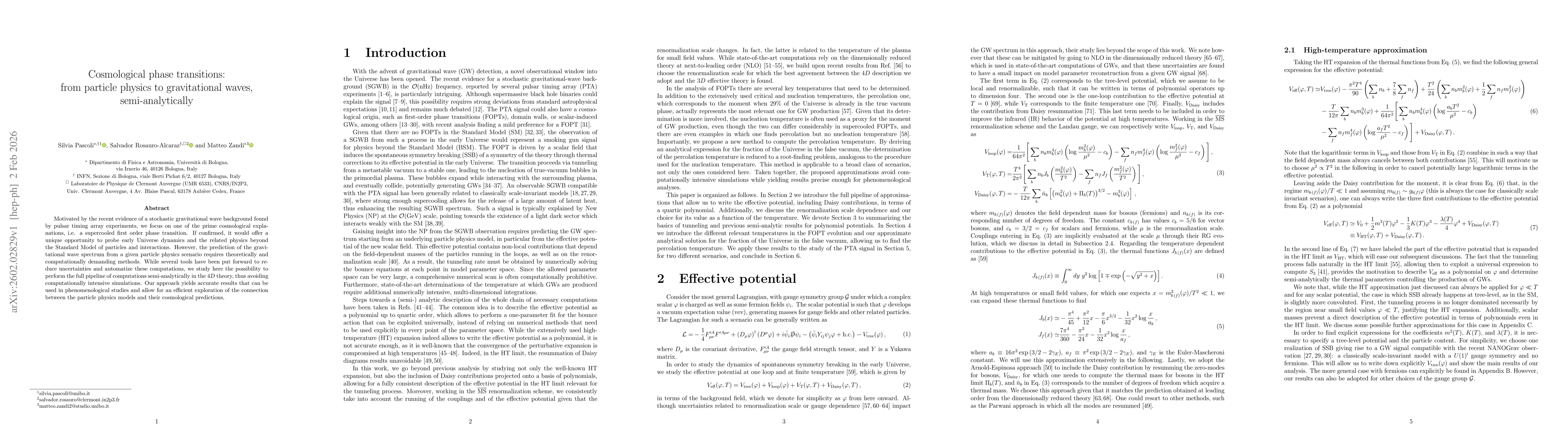 Thumbnail for Cosmological phase transitions: from particle physics to gravitational waves, semi-analytically