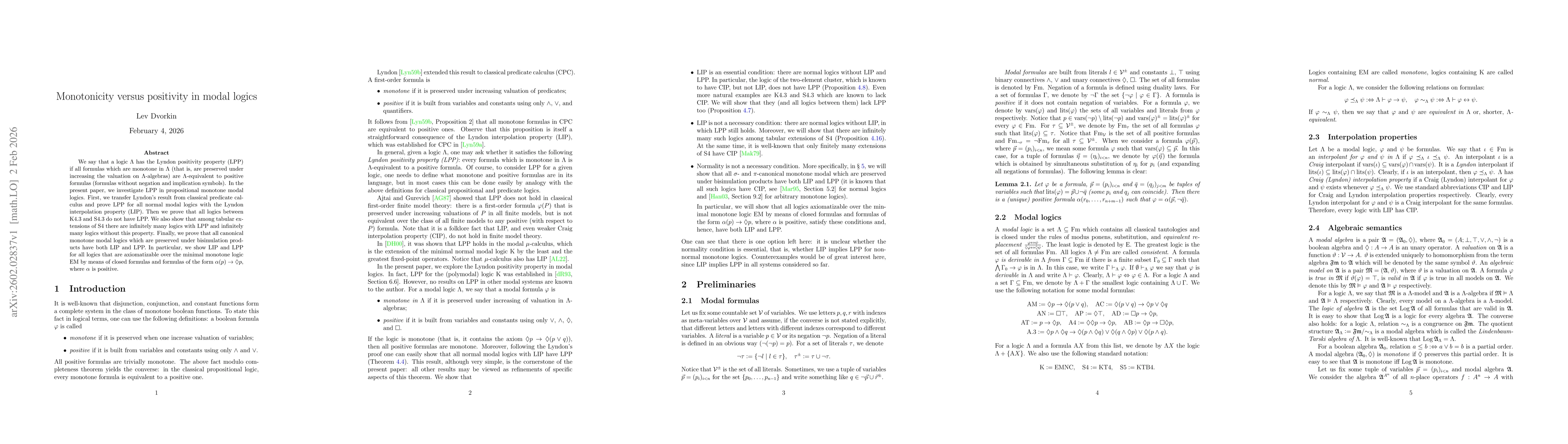 Thumbnail for Monotonicity versus positivity in modal logics