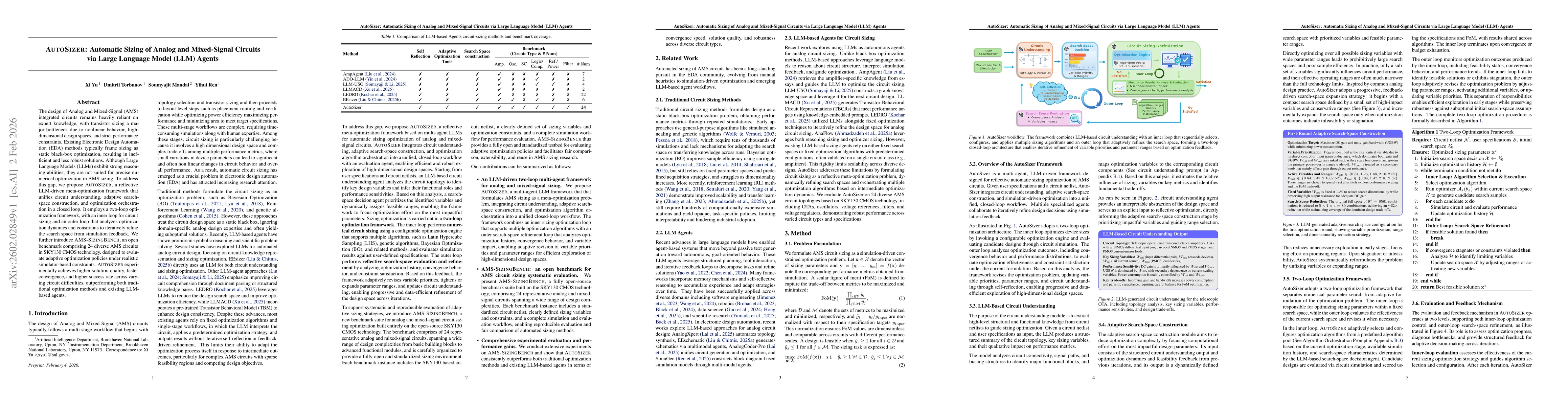 Thumbnail for AutoSizer: Automatic Sizing of Analog and Mixed-Signal Circuits via Large Language Model (LLM) Agents