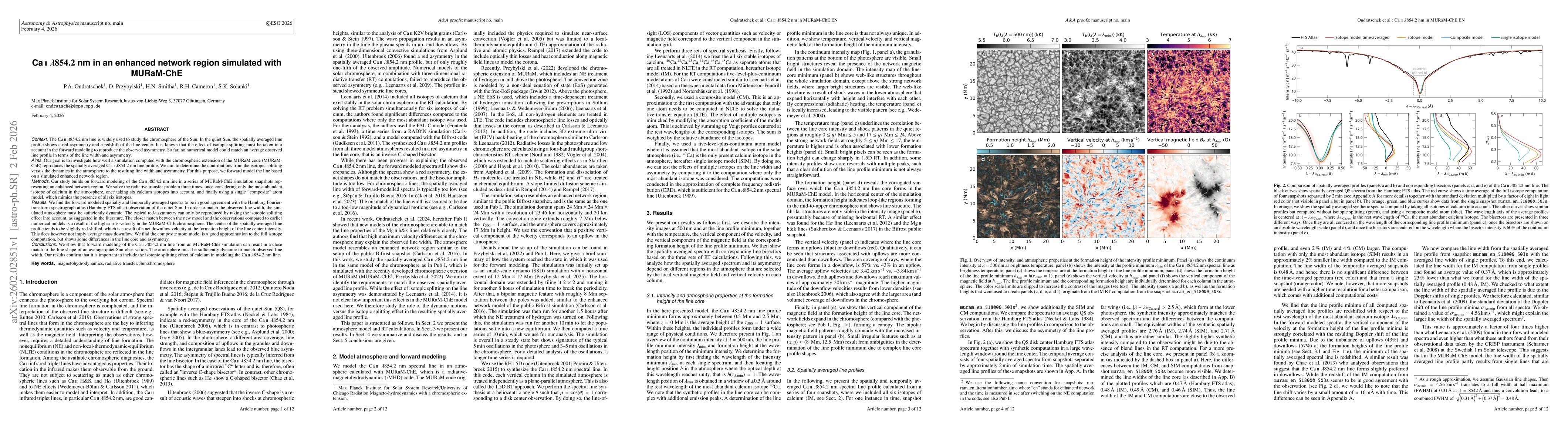 Thumbnail for Ca ii 854.2 nm in an enhanced network region simulated with MURaM-ChE