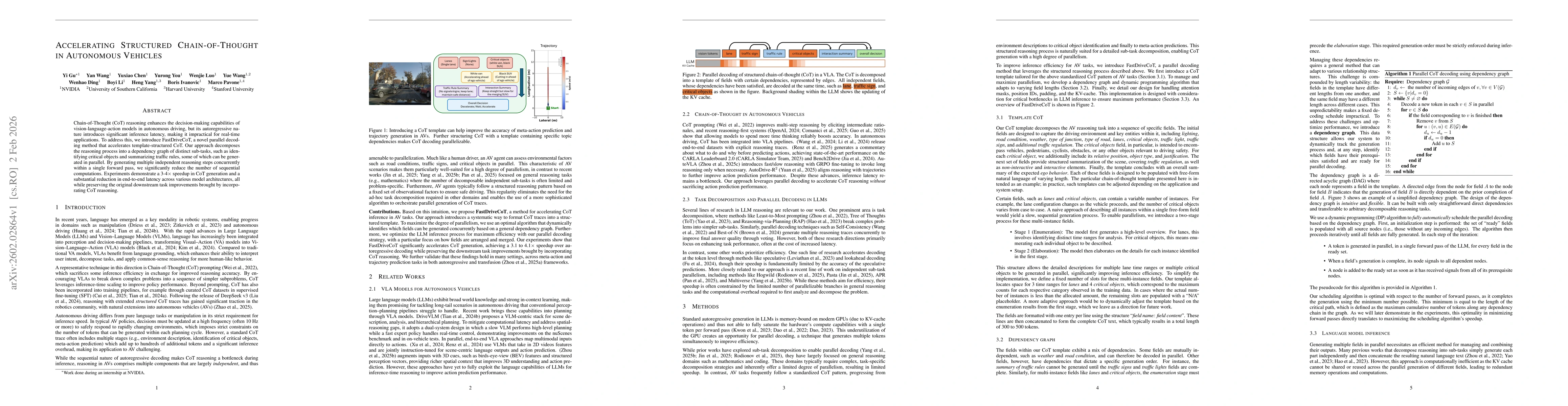 Thumbnail for Accelerating Structured Chain-of-Thought in Autonomous Vehicles