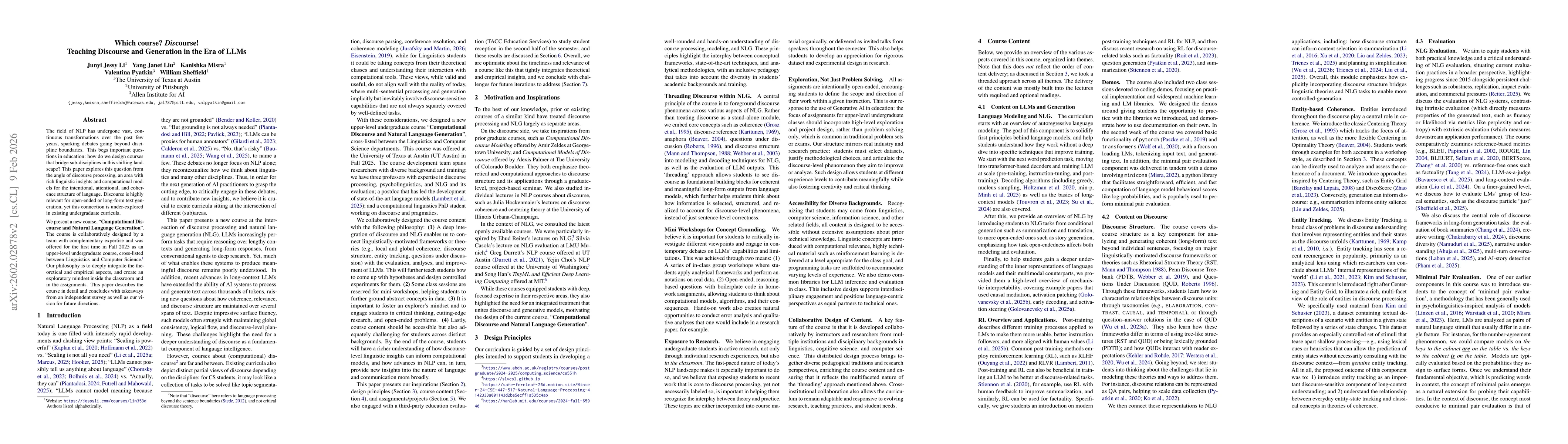 Thumbnail for Which course? Discourse! Teaching Discourse and Generation in the Era of LLMs