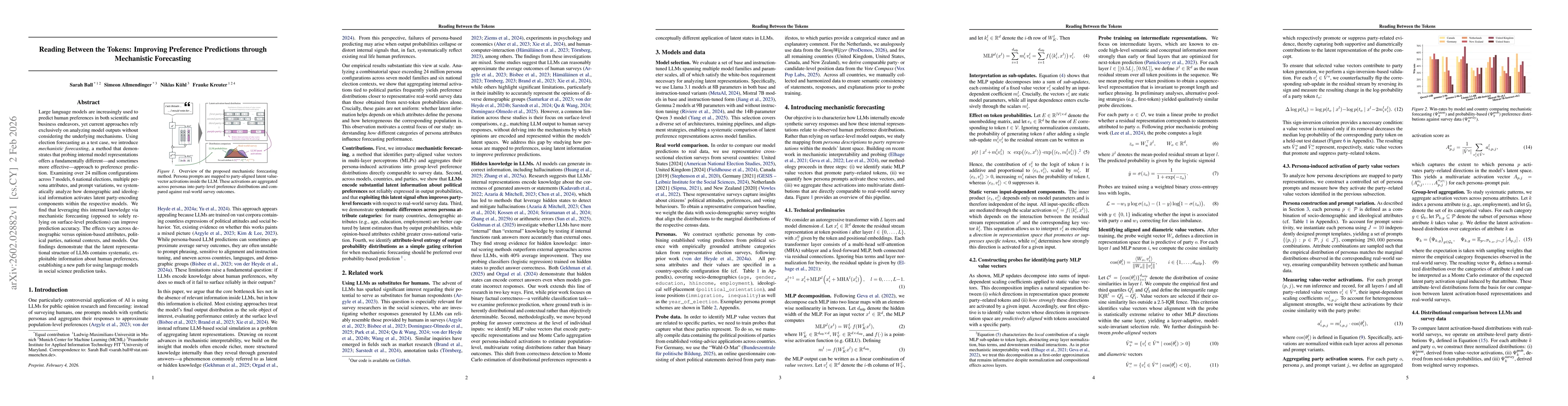 Thumbnail for Reading Between the Tokens: Improving Preference Predictions through Mechanistic Forecasting