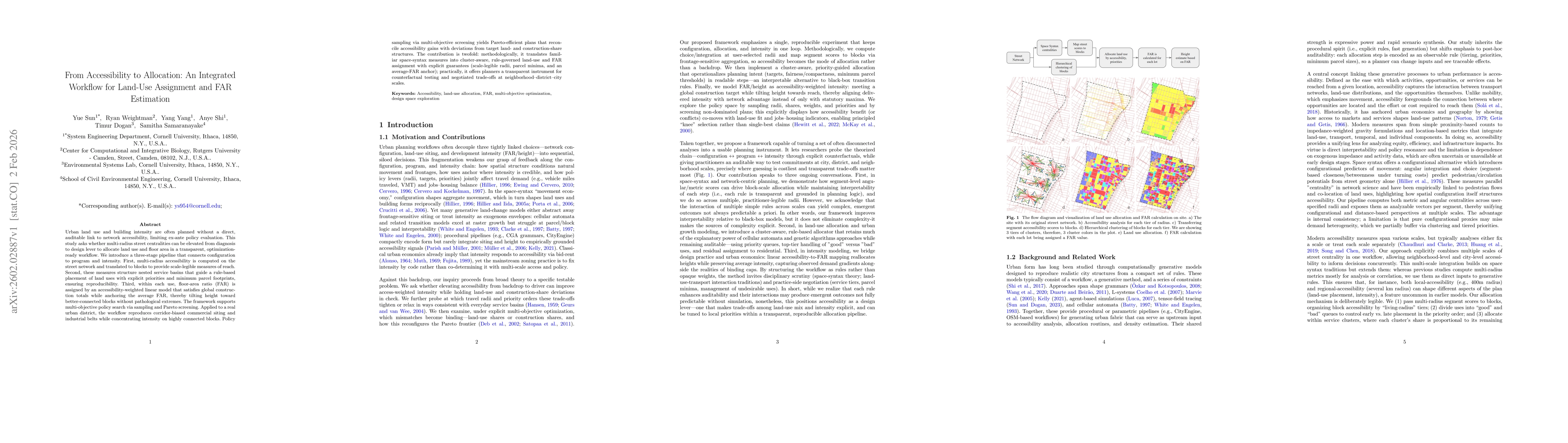 Thumbnail for From Accessibility to Allocation: An Integrated Workflow for Land-Use Assignment and FAR Estimation