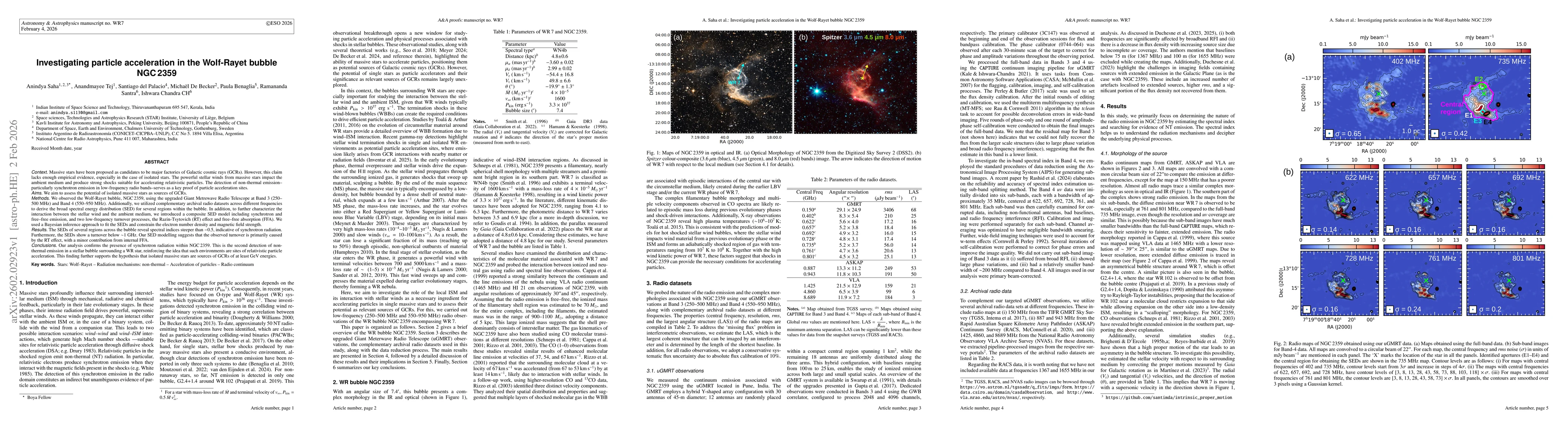 Thumbnail for Investigating particle acceleration in the Wolf-Rayet bubble NGC 2359