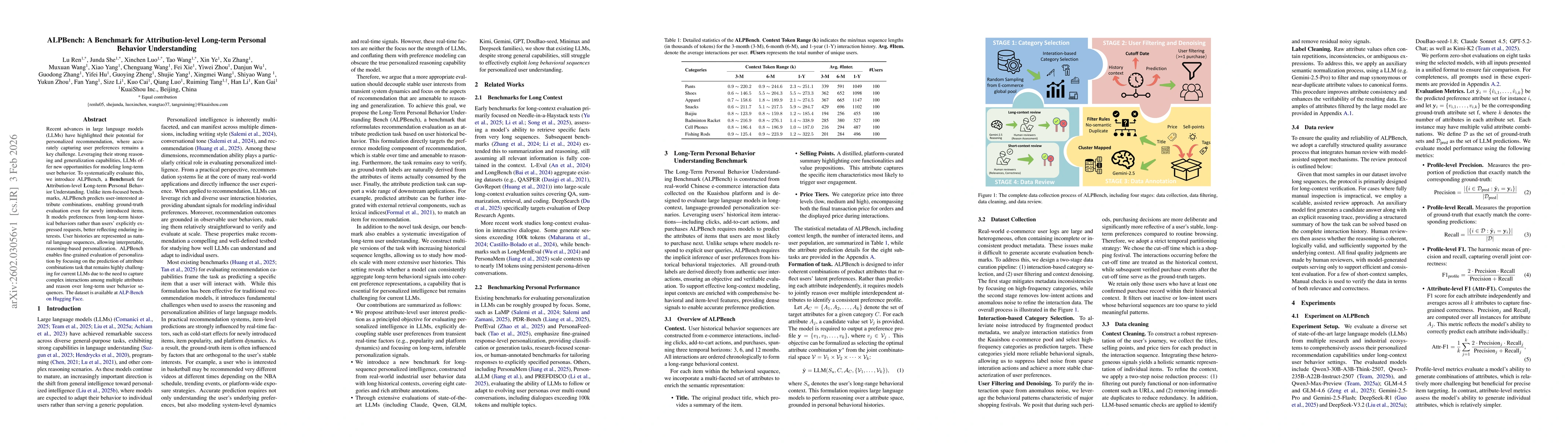Thumbnail for ALPBench: A Benchmark for Attribution-level Long-term Personal Behavior Understanding